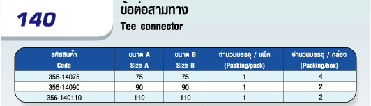 140 ข้อต่อสามทาง